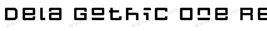 Dela Gothic One Regu字体转换